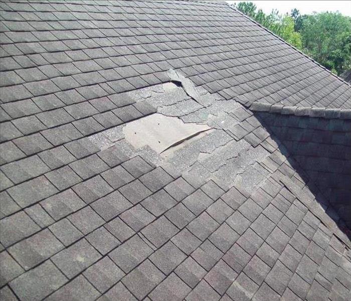 Damaged roof 